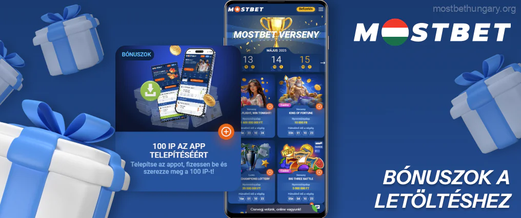 A mobilalkalmazás a weboldalon elérhető összes bónuszt, valamint exkluzív ajánlatokat kínál Mostbet