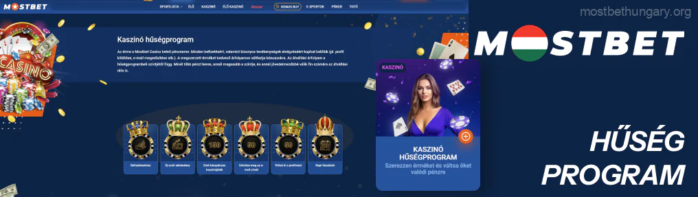 A Mostbet hűségprogram kiváló lehetőség az aktív felhasználók számára, hogy ingyenes fogadásokat, Mostbet érméket és készpénzvisszatérítést kapjanak bizonyos eredményekért