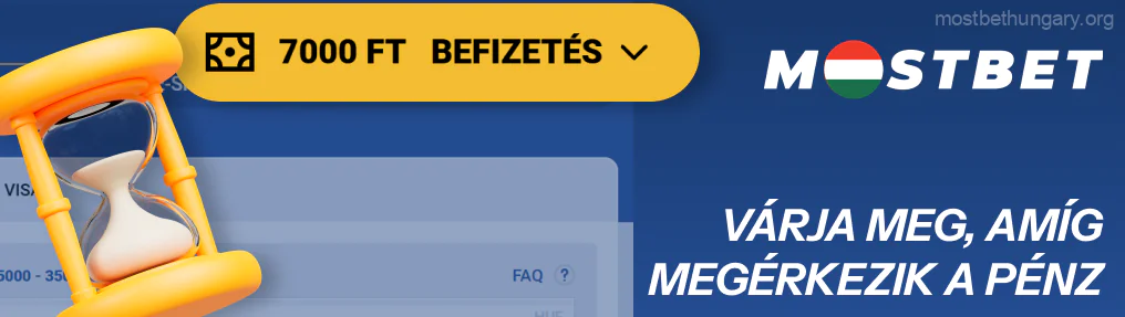 Várd meg, amíg a pénz megjelenik a számládon. Ellenőrizze az egyenlegét Mostbet