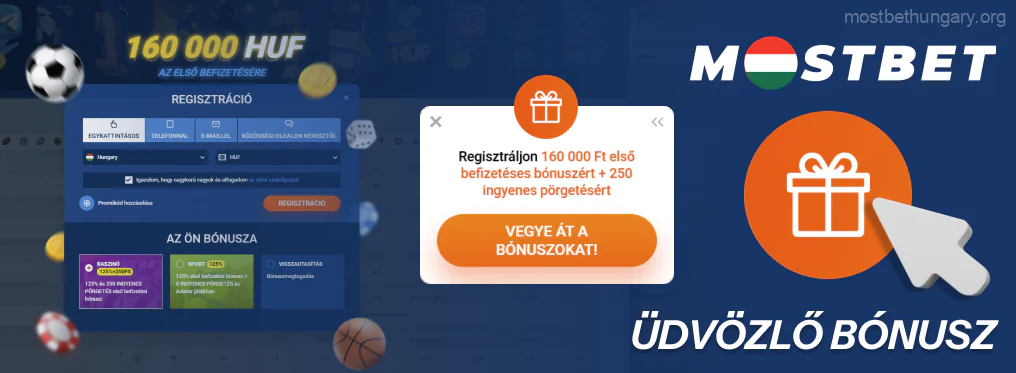 A Mostbet regisztráció után üdvözlő bónuszt kaphatsz a sportra